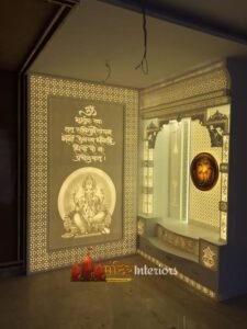 Corian Mandir backlit