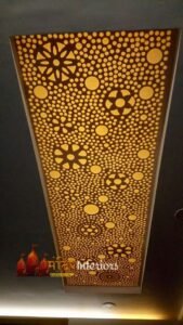 Designer Corian Ceiling with Backlit