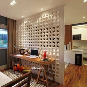 Designer Corian Partition Between Wall