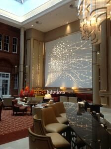 Corian 3D Wall Panels with Backlit