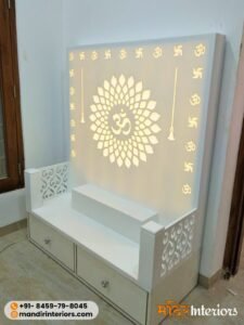 Custom Corian Mandir