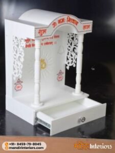 Wall Mount Corian Mandir