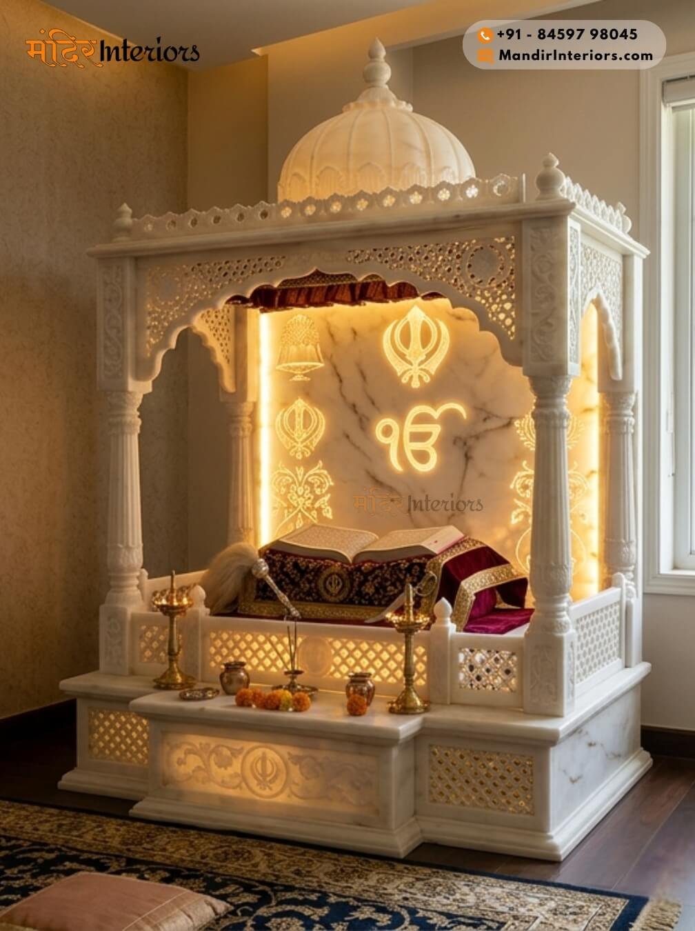 Corian mandir in Chandigarh